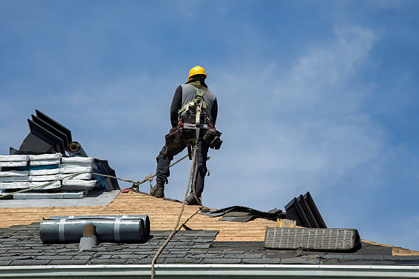 Professional Flat Roof Repair technician working in Foster, KY